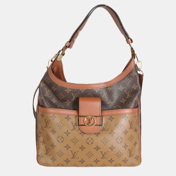 lv包, Louis Vuitton | Louis Vuitton Monogram Reverse Canvas Dauphine 2020 Hobo MM Bag商品图片 8.8折