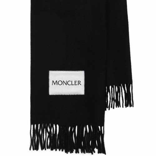 Moncler | MONCLER 中性黑色围巾 3C00025-595MA-999商品图片,独家减免邮费