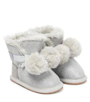 推荐Baby faux fur-lined suede boots商品