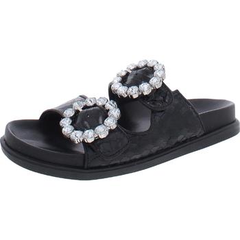 推荐Schutz Womens Leather Slip On Slide Sandals商品