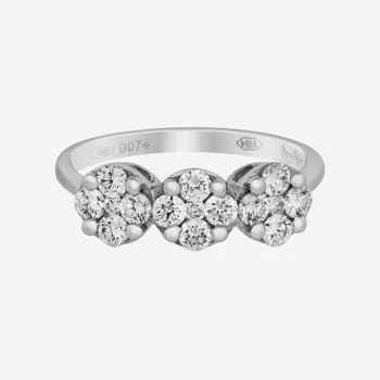 推荐Piero Milano 18K White Gold Diamond 0.74ct. tw. Ring Sz 7.25 RIDI-109611-577商品