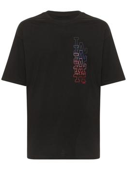 推荐La Dodgers Stacked Logo Jersey T-shirt商品