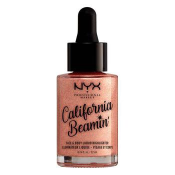 推荐NYX Professional Makeup California Beamin' Face and Body Liquid Highlighter (Various Shades)商品