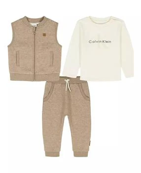 Calvin Klein | Baby Boys 3-Piece Vest, T-Shirt and Joggers Set,商家Macy's,价格¥199
