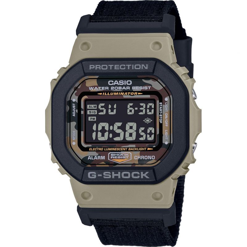 手表卡西欧怎么选, Casio | Unisex Casio G-Shock Classic Camouflage Gift Set DW-5610SUS-5ER 卡西欧手表商品图片 7.3折