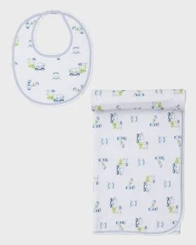 Kissy Kissy | Boy's Golf Club Blanket and Bib Set,商家Neiman Marcus,价格¥425