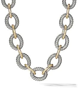 商品David Yurman | Oval Extra-Large Link Necklace with 18K Yellow Gold,商家Saks Fifth Avenue,价格¥33290图片