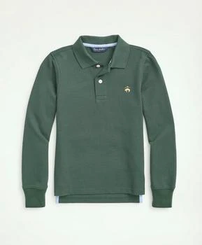 Brooks Brothers | Boys Long-Sleeve Cotton Pique Polo 7折