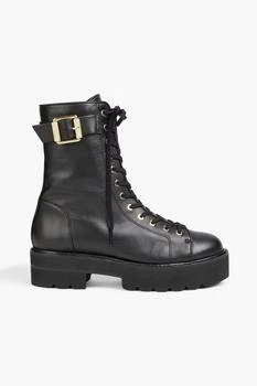 推荐Ryder Ultralift leather platform combat boots商品