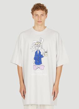 Martine Rose | Supersize Graphic T-Shirt in White商品图片,5.5折