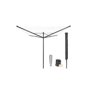 Brabantia | Rotary Lift-O-Matic Clothesline - 164', 50 Meter with Metal Ground Spike, Protective Cover, Peg Bag and Wooden Clothespins Set,商家Macy's,价格¥1398