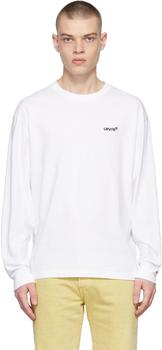 推荐White Red Tab Vintage Long Sleeve T-Shirt商品