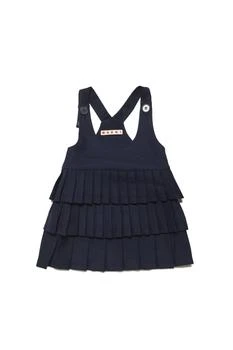 Marni | Marni Kids Logo Patch Pleated Dress 6.2折
