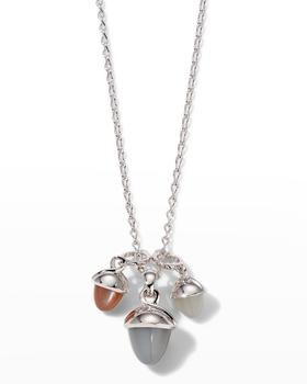商品18K White Gold Multi-Moonstone Necklace图片