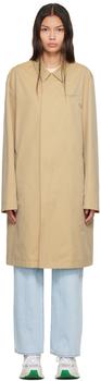 Maison Kitsune | 驼色 Carcoat 大衣商品图片,额外8.5折, 额外八五折
