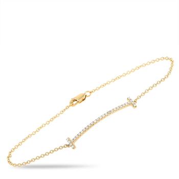 商品LB Exclusive | 14K Yellow Gold 0.25ct Diamond Bracelet,商家Jomashop,价格¥3058图片