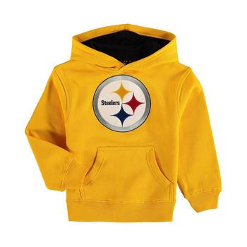 推荐Boys Preschool Gold Pittsburgh Steelers Fan Gear Prime Pullover Hoodie商品