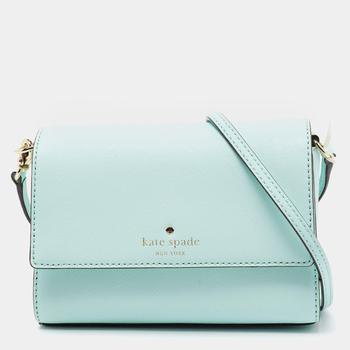 kate spade帆布包斜挎包, Kate Spade | Kate Spade Mint Green Leather Cameron Street Arielle Crossbody Bag商品图片 6.1折