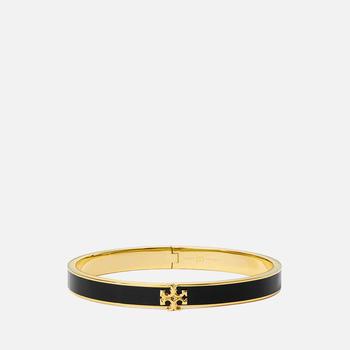 tory burch kira真假, Tory Burch | Tory Burch Women's Kira Enamel 7mm Bracelet - Tory Gold/Black商品图片 