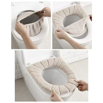Vigor | Thick Padded Soft Toilet Seat Cover Mat For All Standard Seats STYLE: 4 PACK,商家Verishop,价格¥136