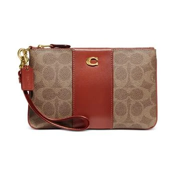 Coach | Boxed Signature Coated Canvas Small Zip-Top Wristlet 