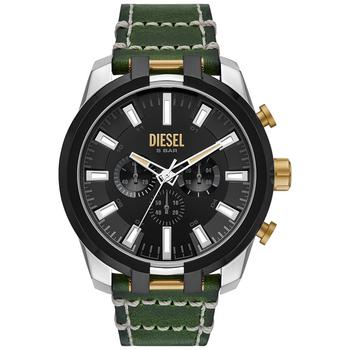 diesel手表北京, Diesel | Men's Chronograph Split Dark Green Leather Strap Watch 51mm商品图片 