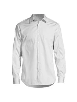 推荐Pinstriped Poplin Button-Front Shirt商品