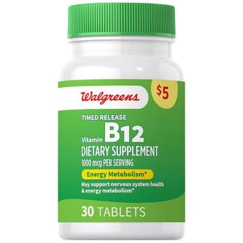 Walgreens | Vitamin B12 Tablets 满$30享8.5折, 满折