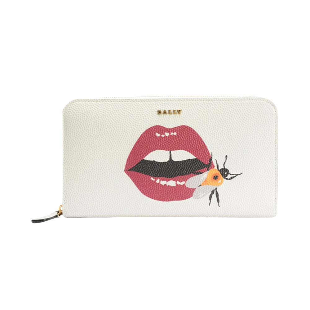bally钱包腰包, Bally | BALLY 女士奶白色皮革零钱包 6209343-413商品图片 独家减免邮费