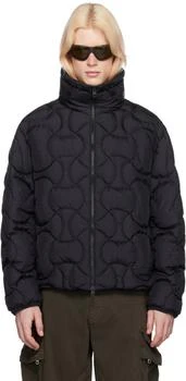 Moncler | 黑色 Hatysa 羽绒夹克,商家SSENSE CN,价格¥14451