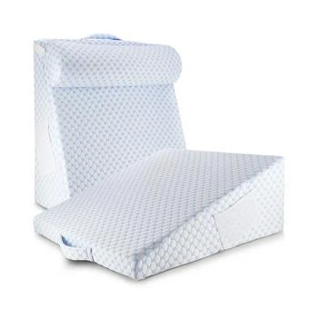 Nestl | 10" Cooling Foam Wedge Pillow with Bolster Pillow,商家Macy's,价格¥1502