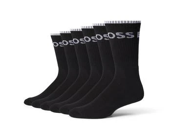 Hugo Boss | 6-Pack Quarter Length Socks with Banded Branding 