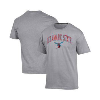 CHAMPION | Men's Gray Delaware State Hornets Arch Over Logo T-shirt商品图片,