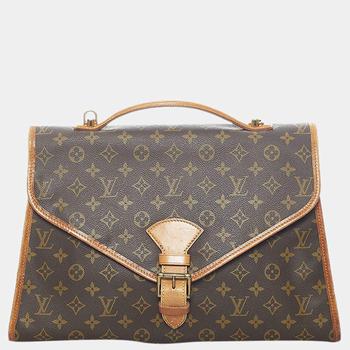 lv行李箱, [二手商品] Louis Vuitton | Louis Vuitton Brown Monogram Beverly Business Bag商品图片 7.2折