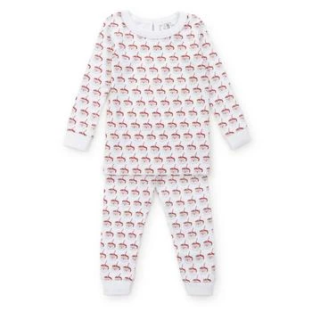 lila + hayes | Girl's Ava Pajama Set In Hot Cocoa Santa,商家Premium Outlets,价格¥407