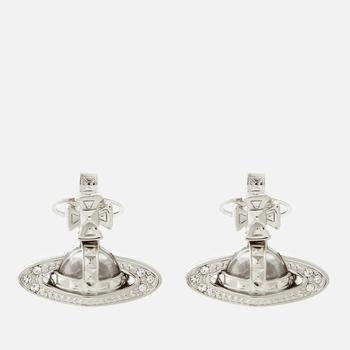 Vivienne Westwood | Vivienne Westwood Pina Bas Relief Silver-Tone and Crystal Earrings商品图片,