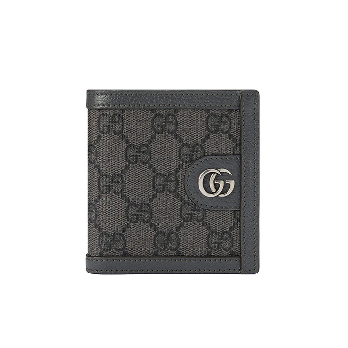 Gucci | GUCCI/古驰 23新款 男士灰色/黑色皮革钱包,商家VPF,价格¥2652