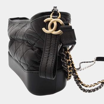 香奈儿122单肩包, [二手商品] Chanel | Chanel Black Leather Small Gabrielle Shoulder Bag商品图片 9.5折