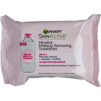 商品Garnier | SkinActive Micellar Makeup Removing Towelettes,商家eCosmetics,价格¥55图片