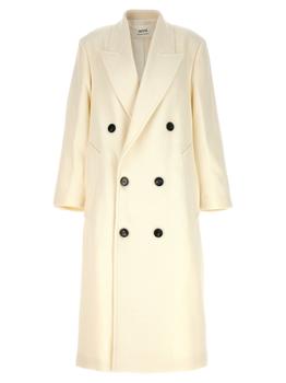 商品AMI | Double-Breasted Coat Coats, Trench Coats White,商家Wanan Luxury,价格¥10361图片