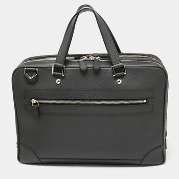 lv行李箱, [二手商品] Louis Vuitton | Louis Vuitton Black Leather Alexander Briefcase商品图片 8折