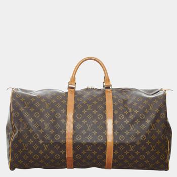 美国lv, Louis Vuitton | Louis Vuitton Brown Monogram Keepall 60商品图片 8.9折