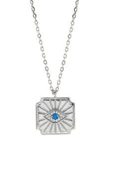 Savvy Cie Jewels | Sterling Silver Evil Eye Pendant Necklace 2.5折