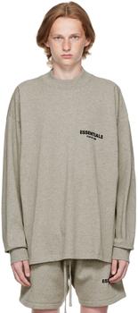 商品灰色纯棉长袖T恤,商家SSENSE,价格¥300图片
