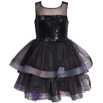 Bonnie Jean | Big Girls Sleeveless Illusion Neckline Party Dress,商家Macy's,价格¥366
