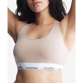 商品Calvin Klein | Plus Size Modern Naturals Unlined Bralette QF7045,商家Macy's,价格¥128图片
