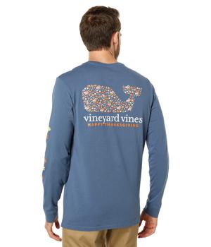 Vineyard Vines | Long Sleeve Thanksgiving Icons Pocket Tee商品图片,6.8折