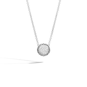 商品John Hardy | Classic Chain Round Diamond Sterling Silver Pendant Necklace - Nbp903952dix16-18,商家Jomashop,价格¥9082图片