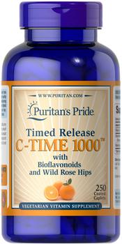 商品Vitamin C-1000 mg with Rose Hips Timed Release 250 Caplets图片