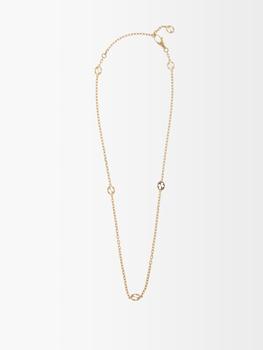 Gucci | GG-logo 18kt gold chain necklace商品图片,